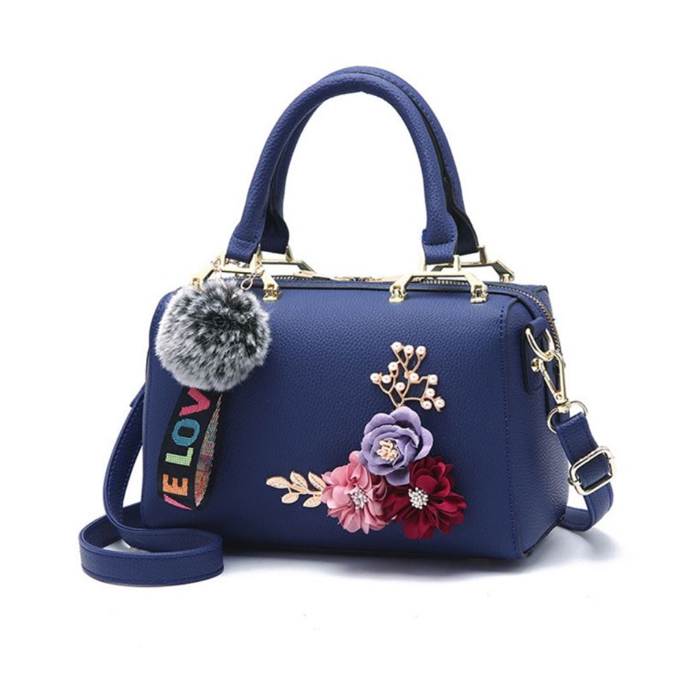 Bolsa Feminina Com Zíper Floral Fashion