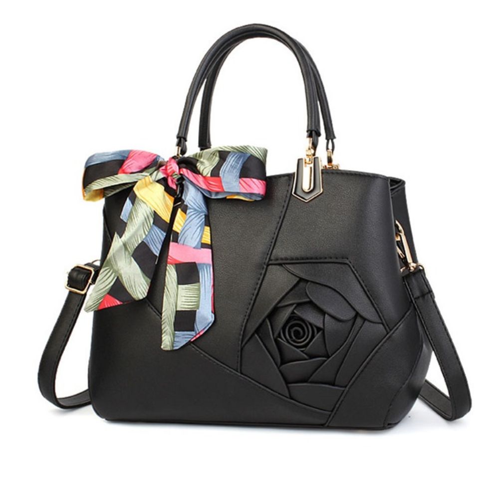 Bolsa Floral Pu Gravata Borboleta