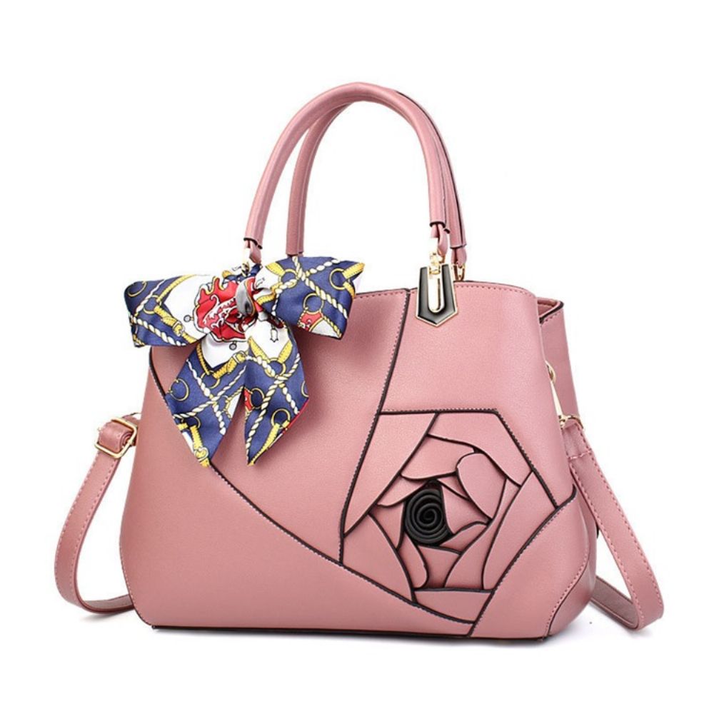 Bolsa Floral Pu Gravata Borboleta