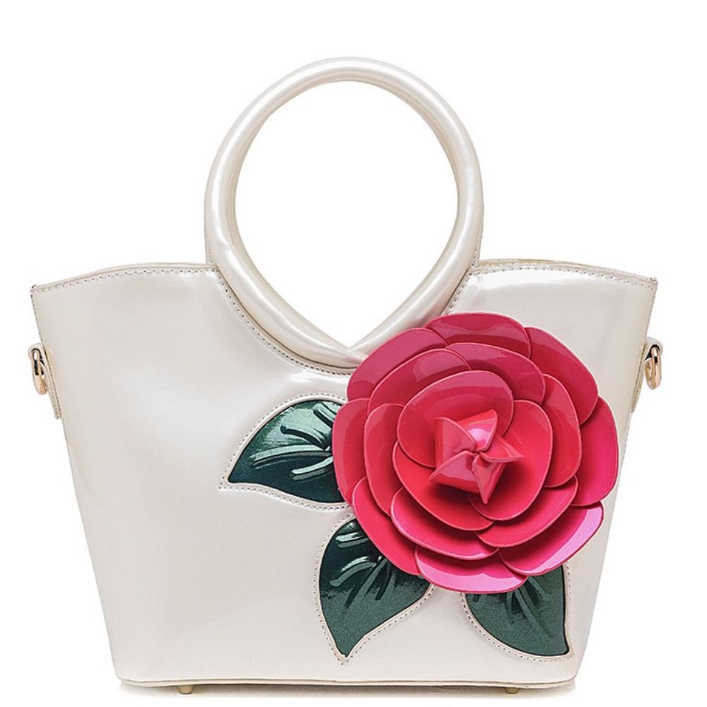 Bolsa Ladylike Decorada Com Flores Vivas