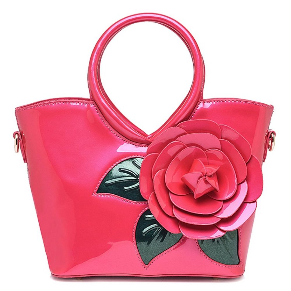 Bolsa Ladylike Decorada Com Flores Vivas