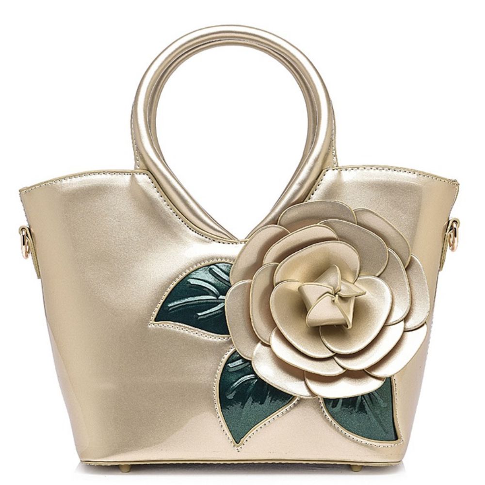 Bolsa Ladylike Decorada Com Flores Vivas