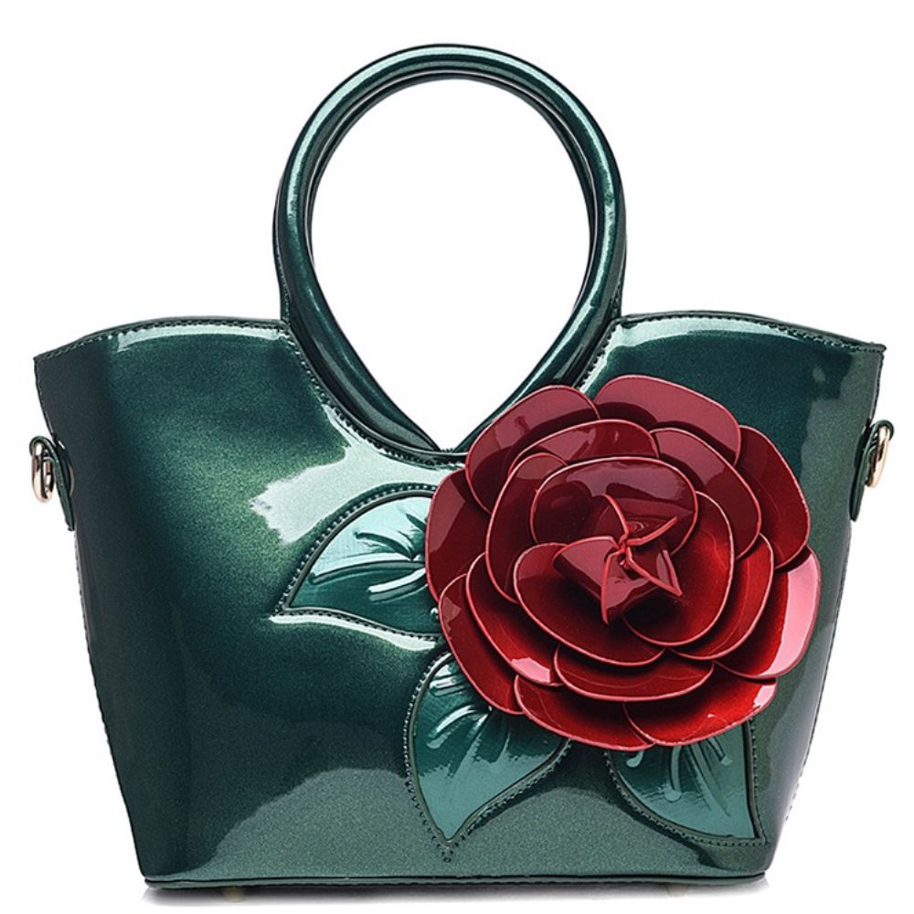 Bolsa Ladylike Decorada Com Flores Vivas