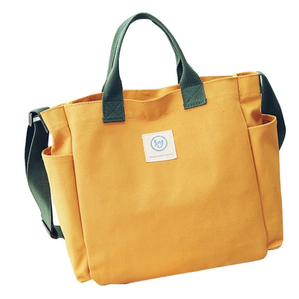 Bolsa Transversal De Lona Casual Color Block