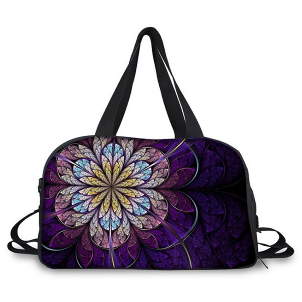 Bolsa De Viagem Elegante Com Estampa Floral De Alta Capacidade