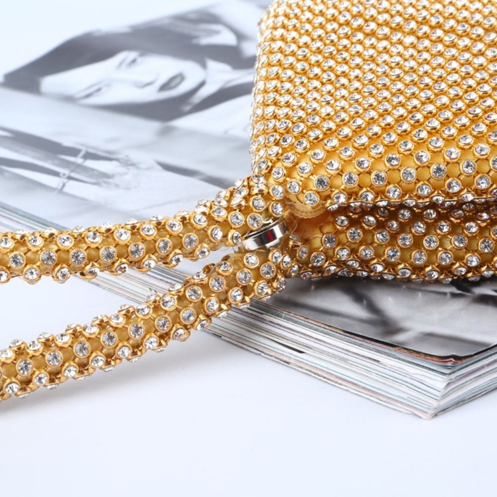 Bolsas De Cetim Para Banquetes Com Diamantes Da Moda