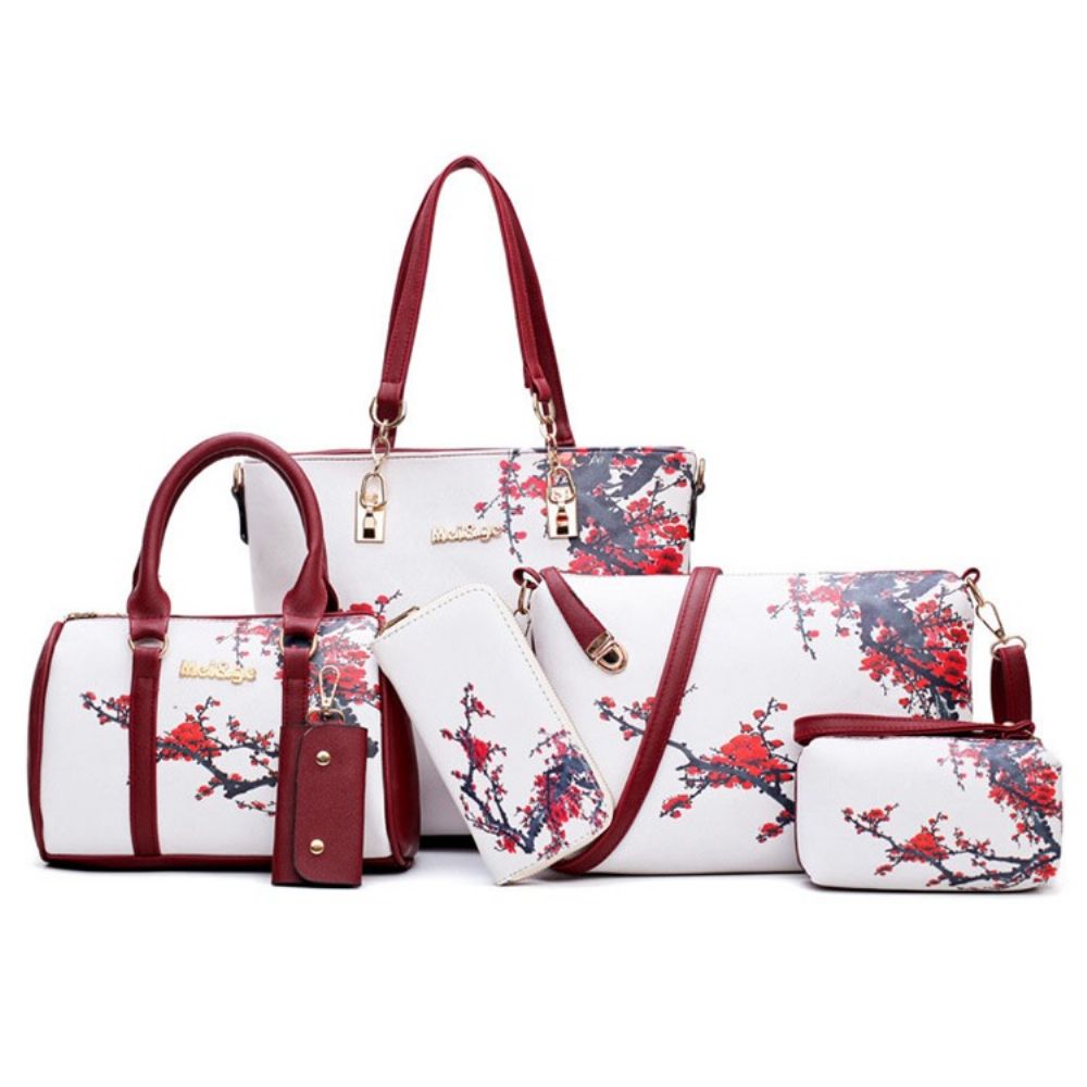 Conjunto De Bolsa Com Estampa Floral Pu