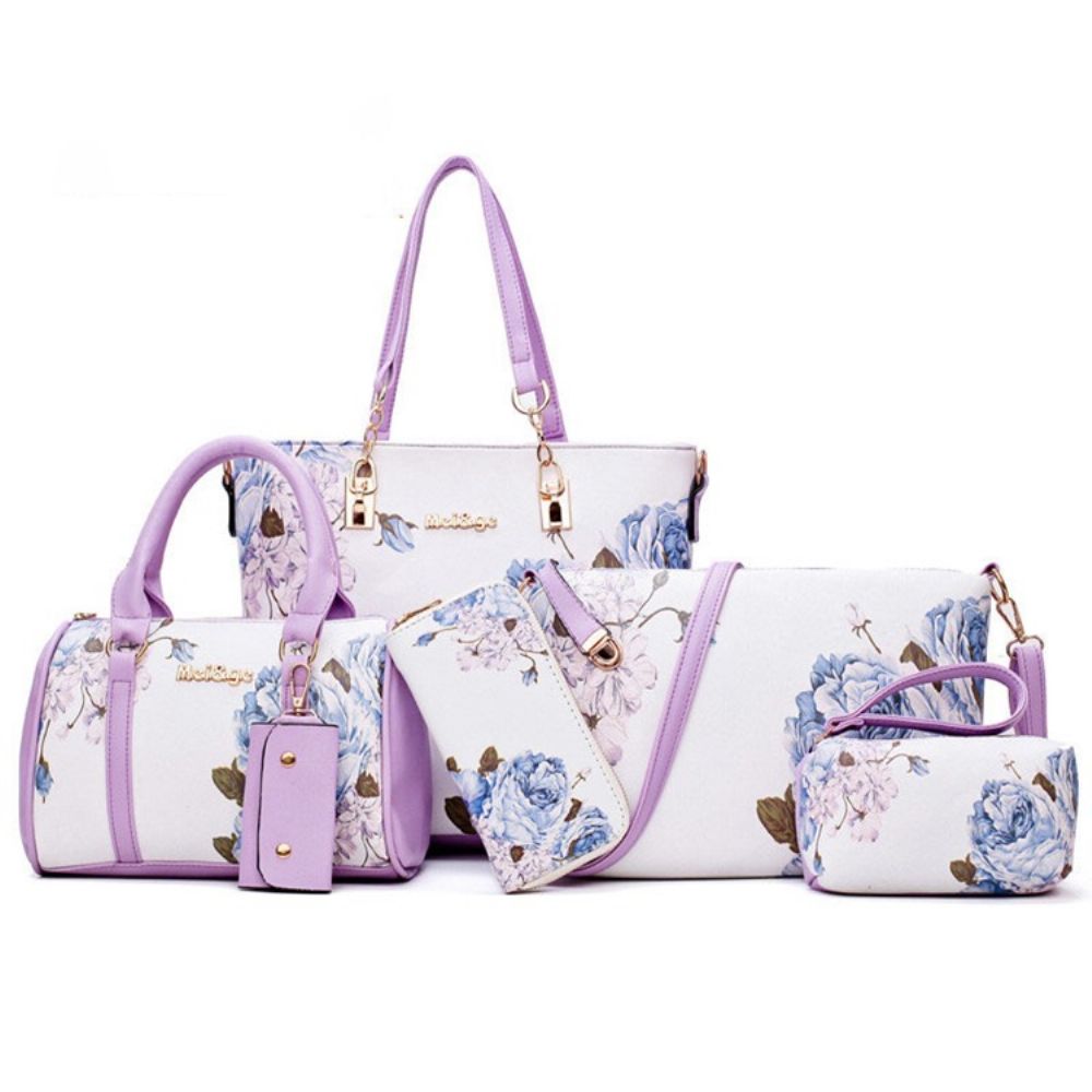 Conjunto De Bolsa Com Estampa Floral Pu