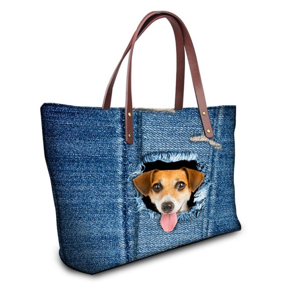 Linda Bolsa De Nylon 3D Para Animais De Estimação Com Zíper