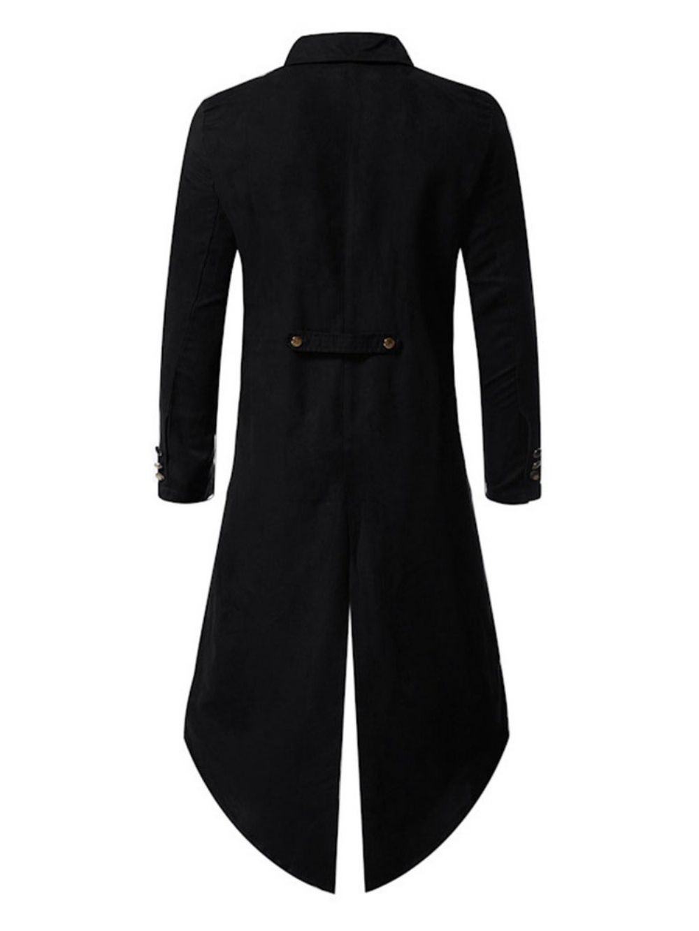 Trench Coat Masculino Liso Longo Com Botão