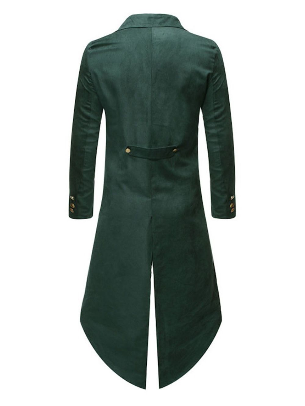 Trench Coat Masculino Liso Longo Com Botão