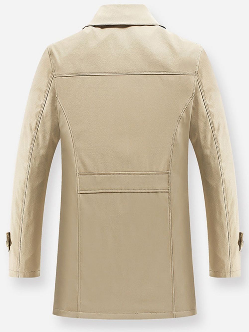 Trench Coat Padrão Simples Fino Fino