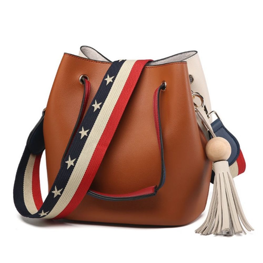 Bolsa Transversal Casual Color Block Tassel