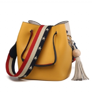 Bolsa Transversal Casual Color Block Tassel