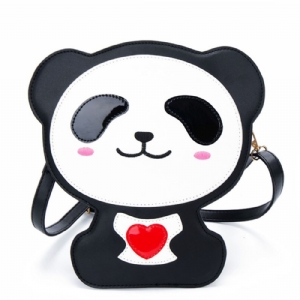 Bolsa Transversal Com Design De Urso Fofo De Desenho Animado