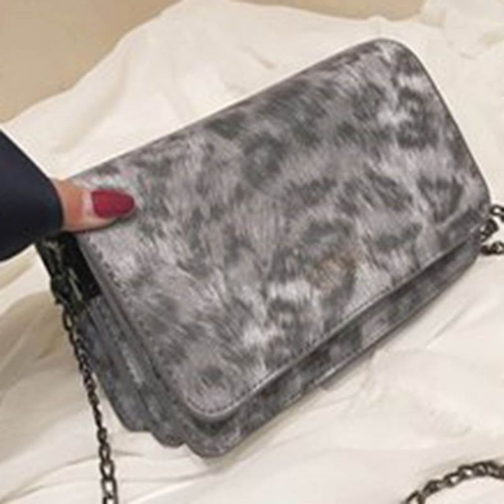 Bolsa Transversal Pu Corrente Com Estampa De Leopardo