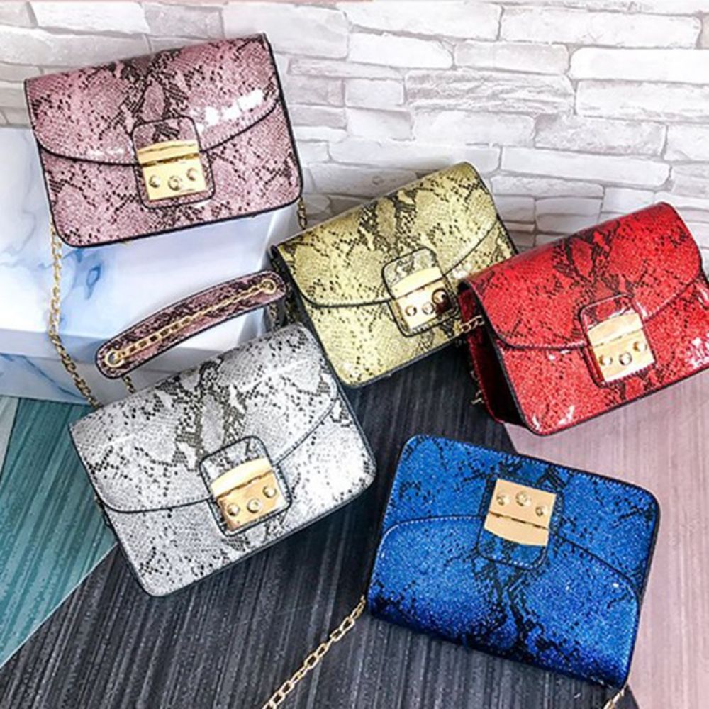 Bolsas Crossbody Retangulares Com Linha Serpentina