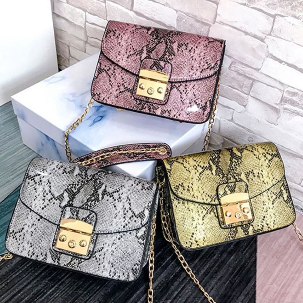 Bolsas Crossbody Retangulares Com Linha Serpentina