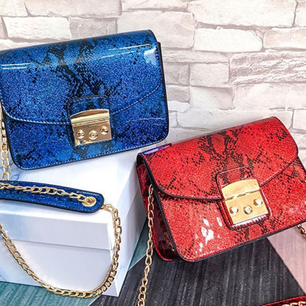 Bolsas Crossbody Retangulares Com Linha Serpentina