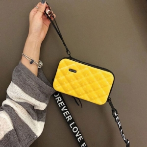 Bolsas De Tiracolo Com Aba De Pvc Estampado Xadrez