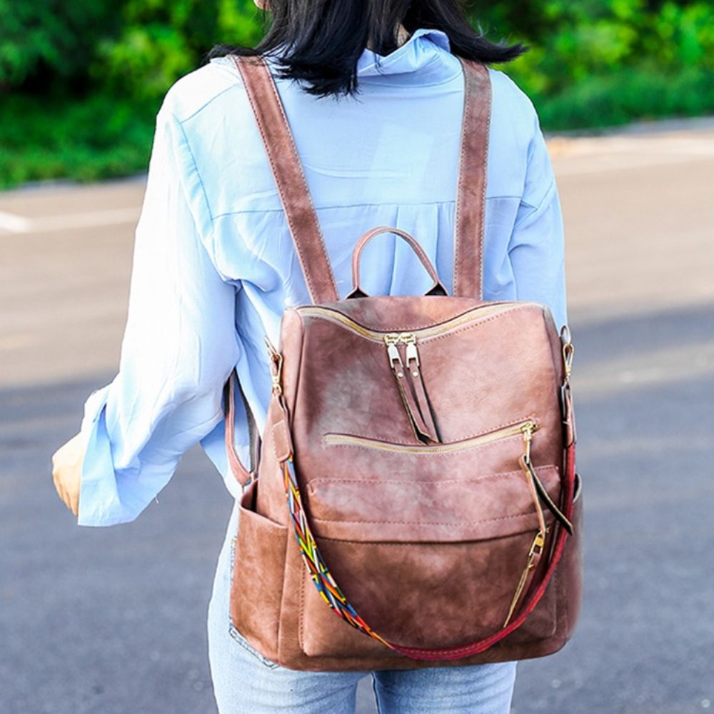 Mochilas Femininas Lisas De Fio Pu