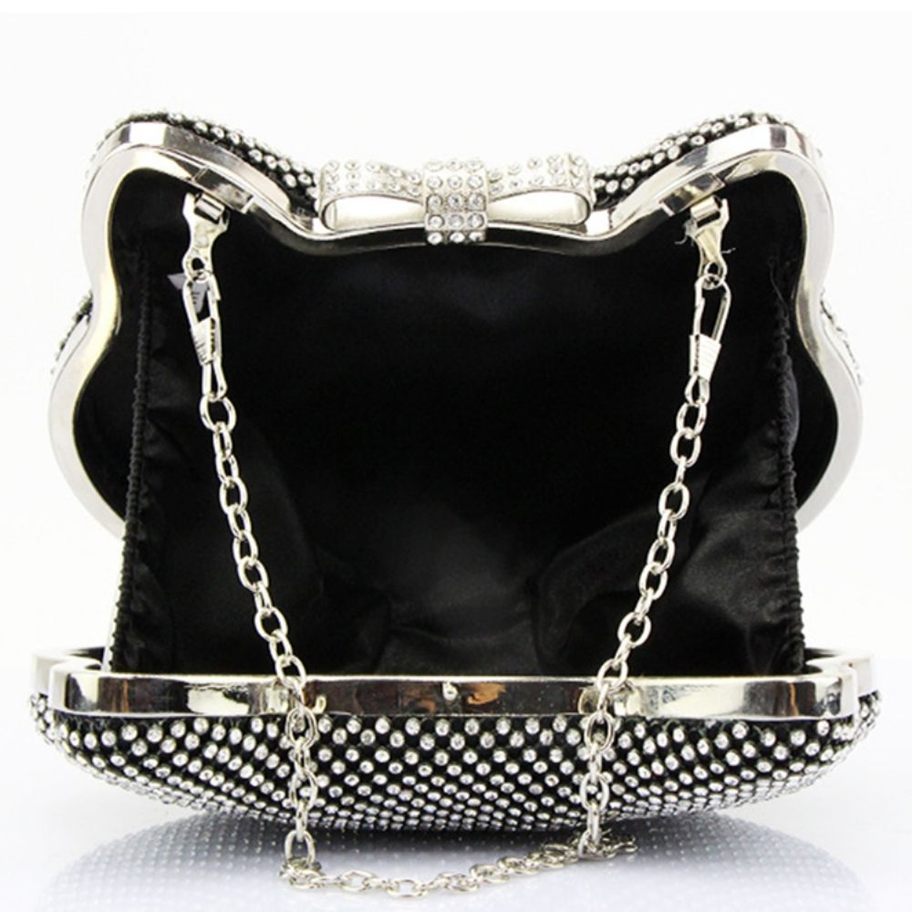 Clutch Diamante Brilhante Em Forma De Gato