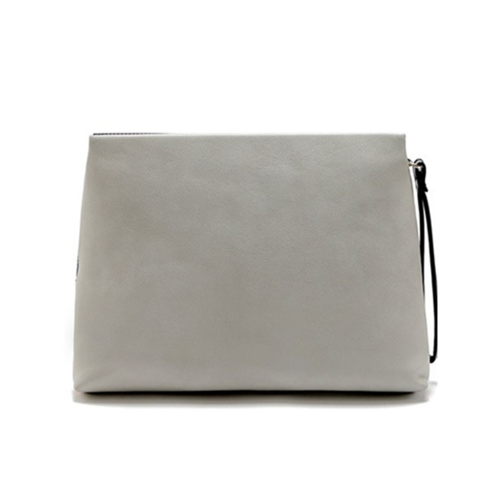 Clutch Feminino Concise Color Block Zipper