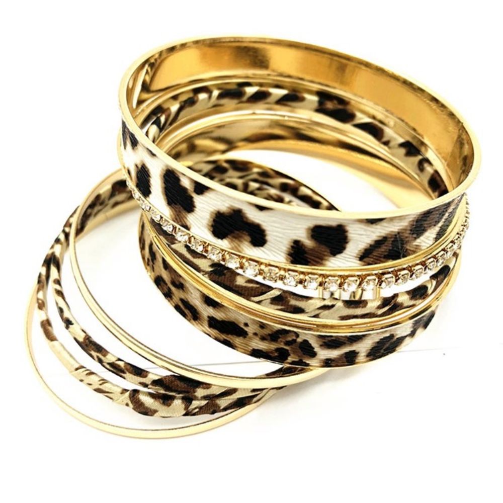 Pulseira Feminina De Leopardo Com Estampa De Leopardo