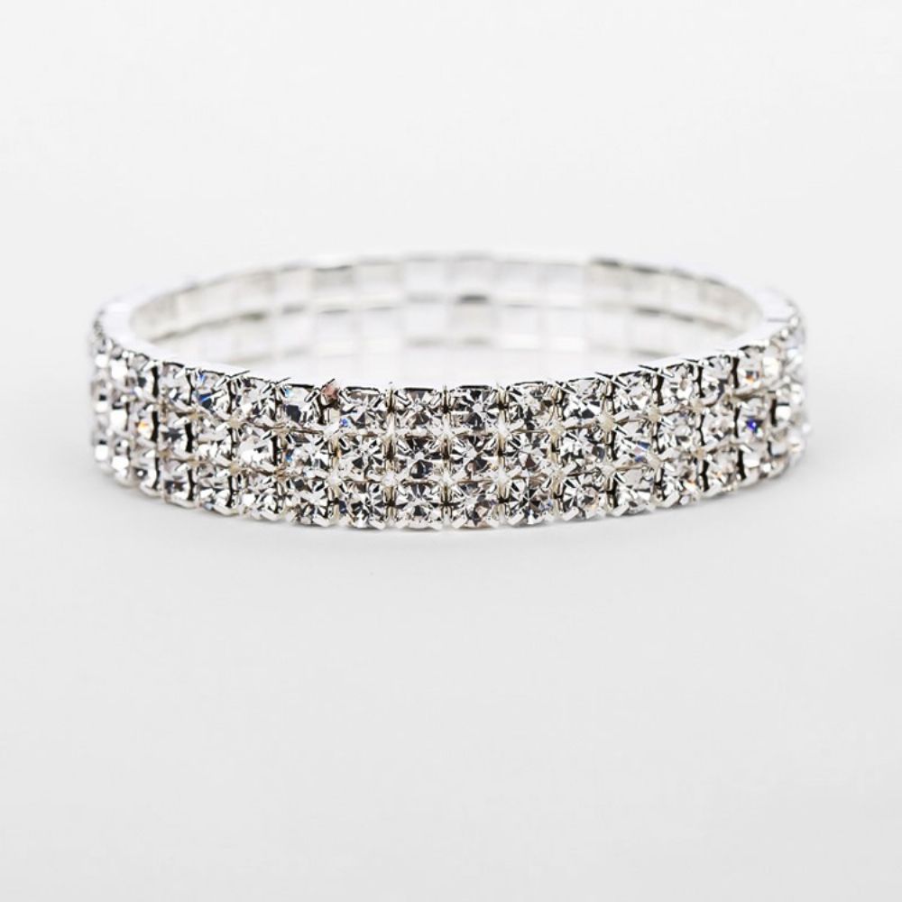 Pulseiras Femininas De Casamento Romântico Simples Diamante