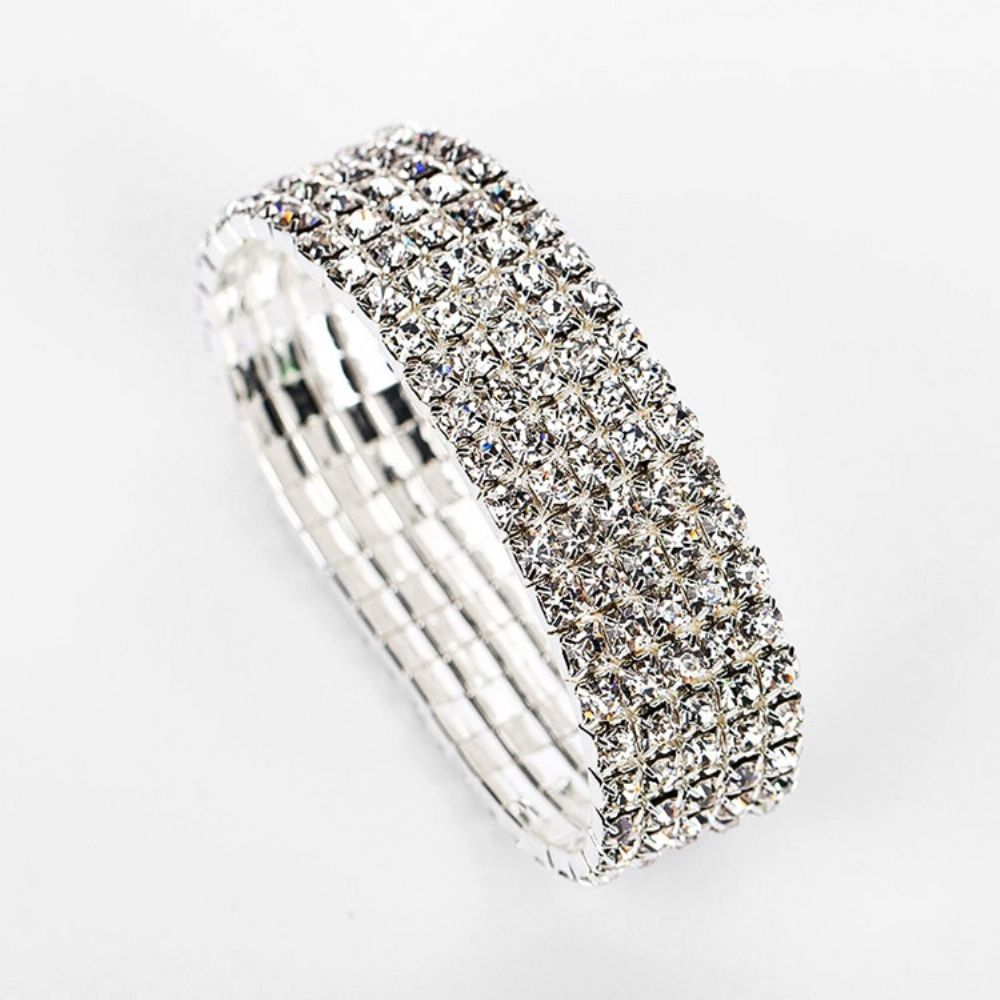 Pulseiras Femininas De Casamento Romântico Simples Diamante