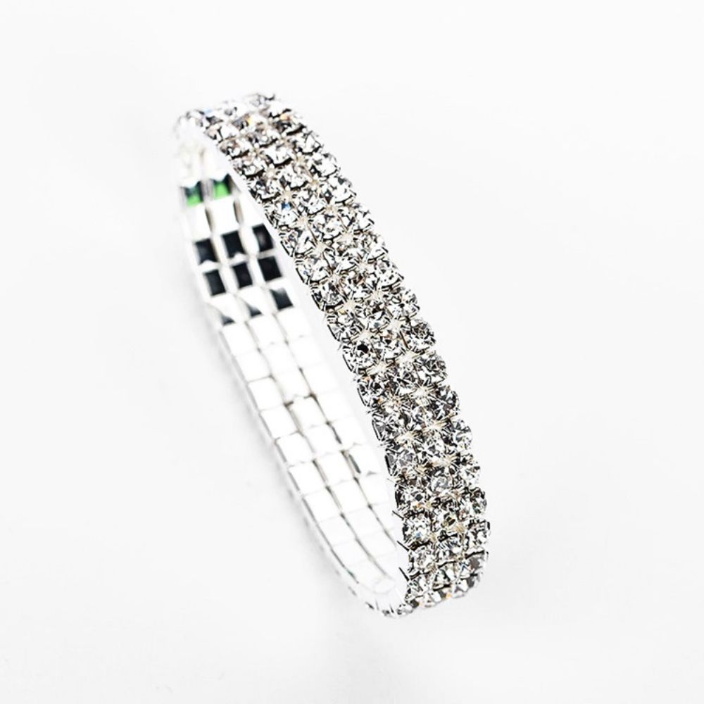 Pulseiras Femininas De Casamento Romântico Simples Diamante