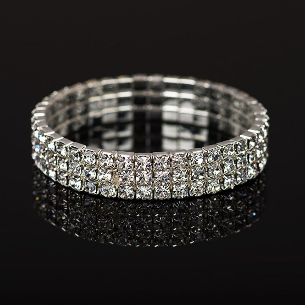 Pulseiras Femininas De Casamento Romântico Simples Diamante