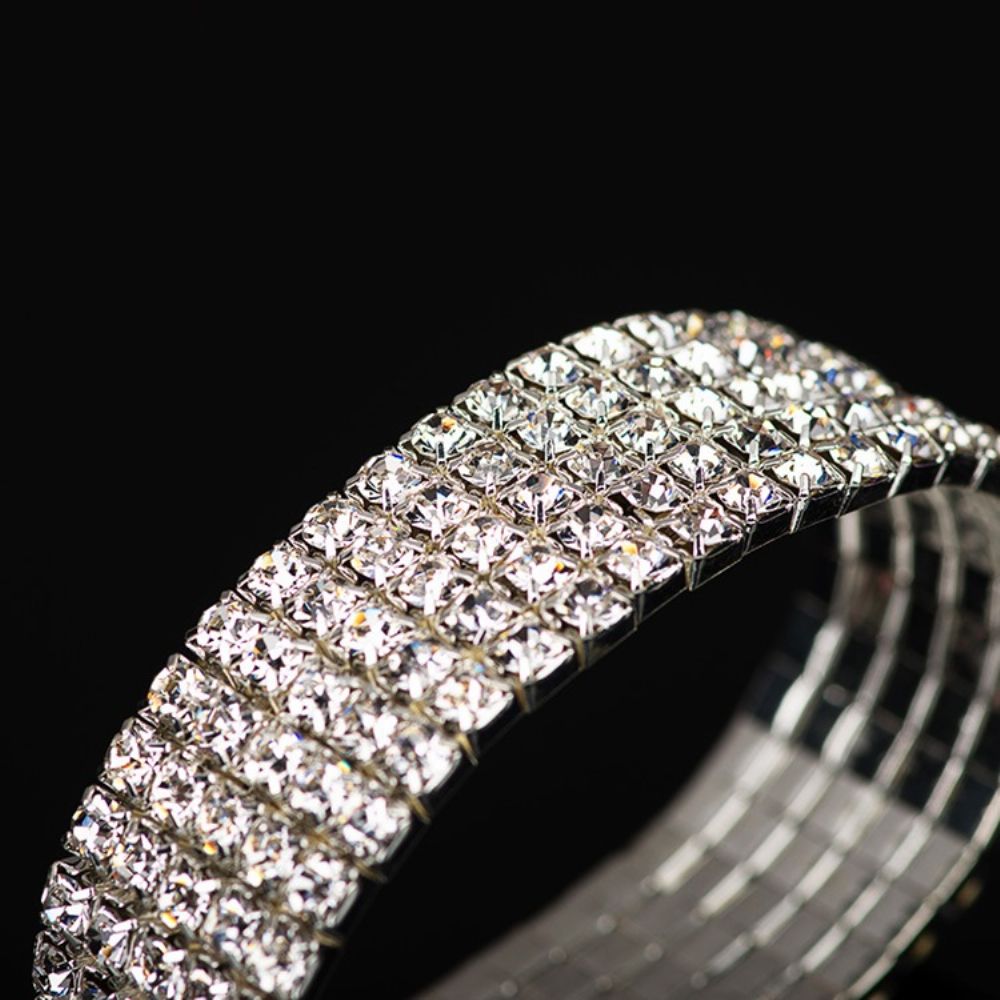 Pulseiras Femininas De Casamento Romântico Simples Diamante