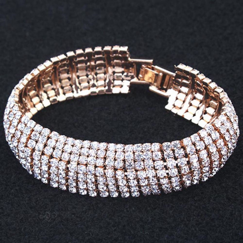 Pulseiras Femininas Românticas Diamante