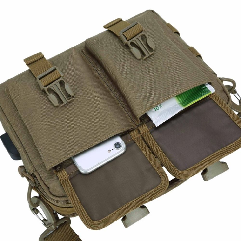 Bolsa De Ombro Masculina Oxford Bolsas Militares