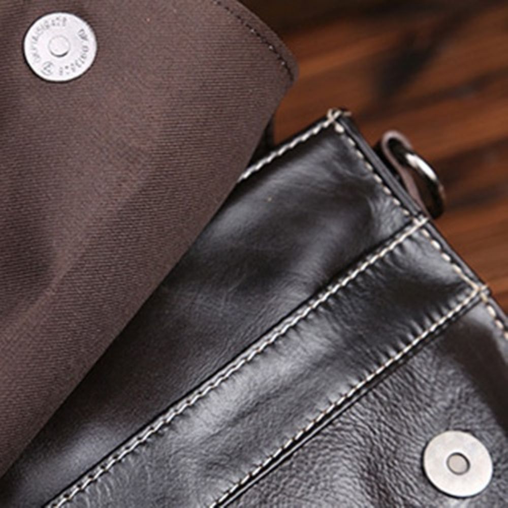 Bolsas De Ombro Masculinas De Moda Pu Simples