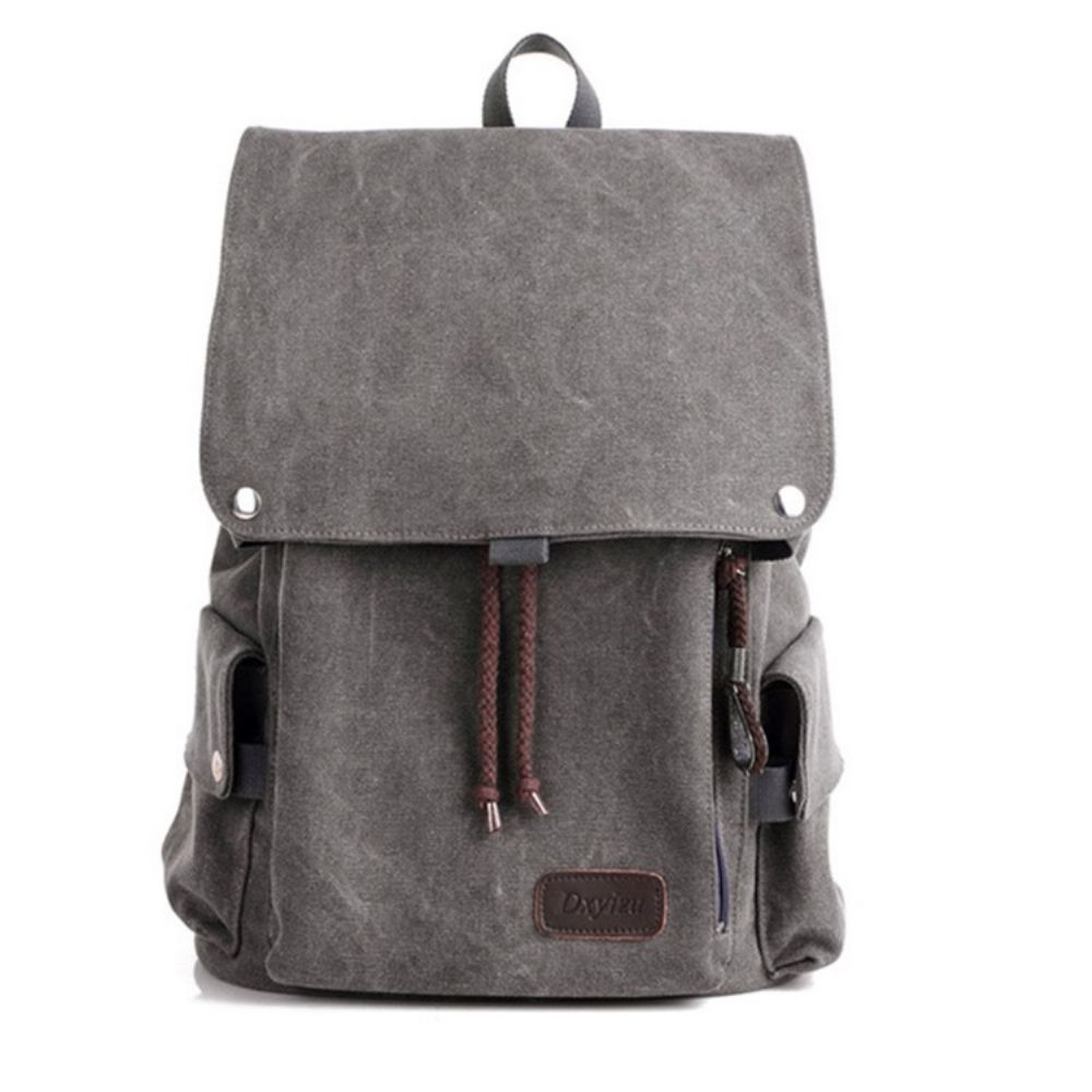 Mochila De Lona Masculina Casual Estilo Coreano