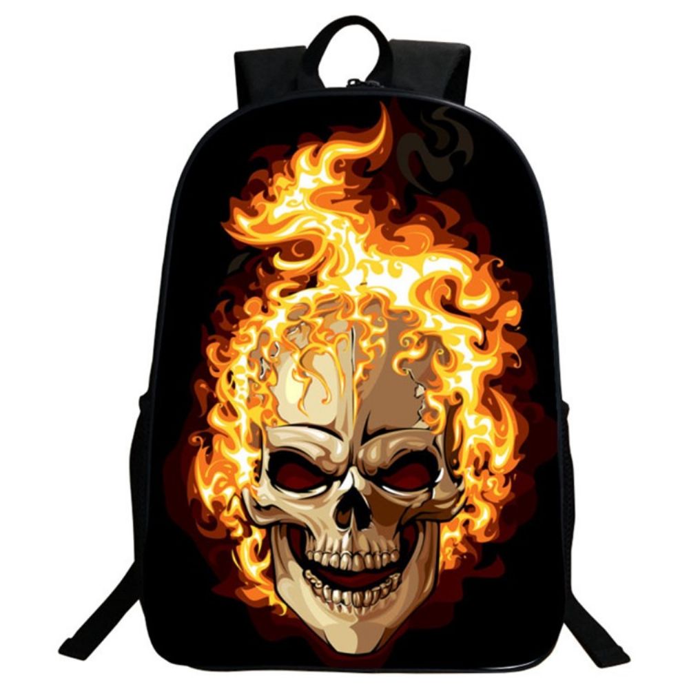 Mochila Masculina Com Estampa De Caveira Estilo Coreano