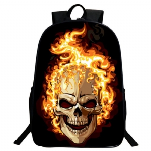 Mochila Masculina Com Estampa De Caveira Estilo Coreano