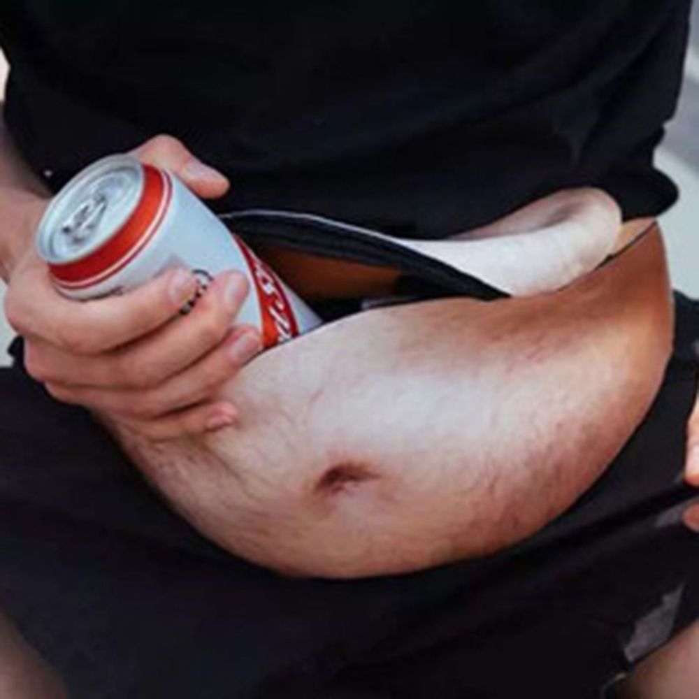 Pacote De Cintura Criativo Com Design De Barriga De Cerveja Para Pai