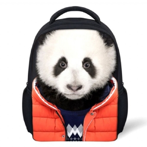 Mochila Infantil Com Zíper Para Impressão Animal 3D