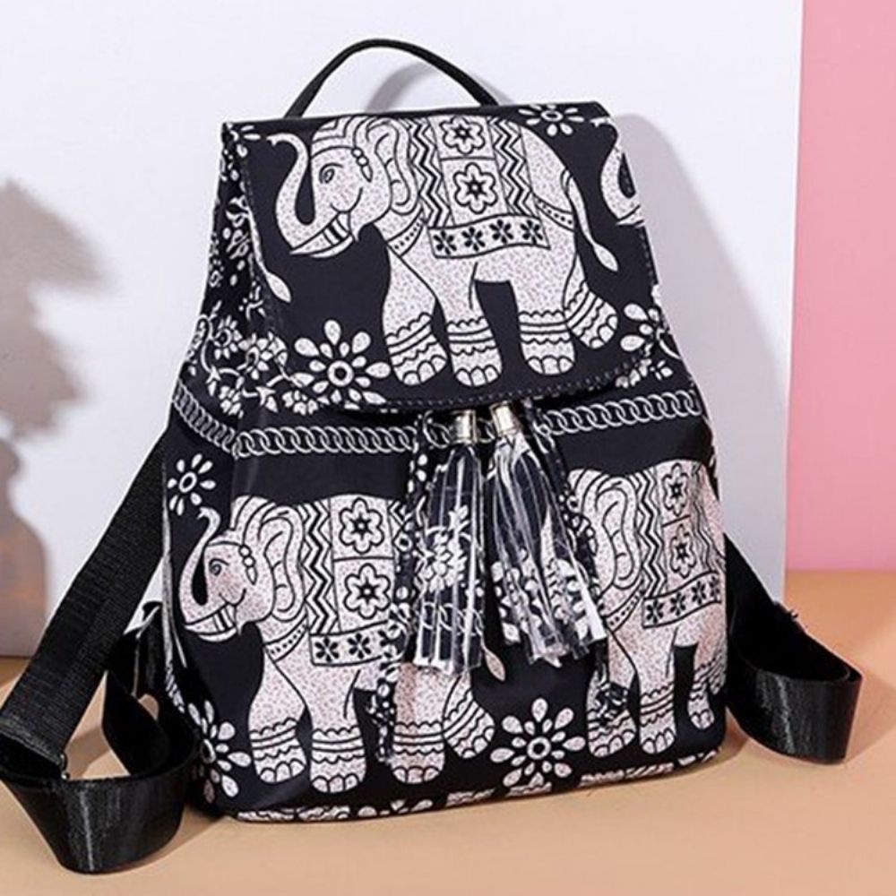 Mochila De Moda Com Borla De Desenho Animado