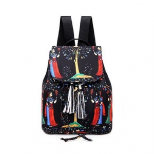 Mochila De Moda Com Borla De Desenho Animado