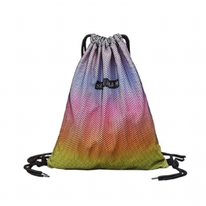 Mochila De Nylon Com Estampas Em Cores Gradientes