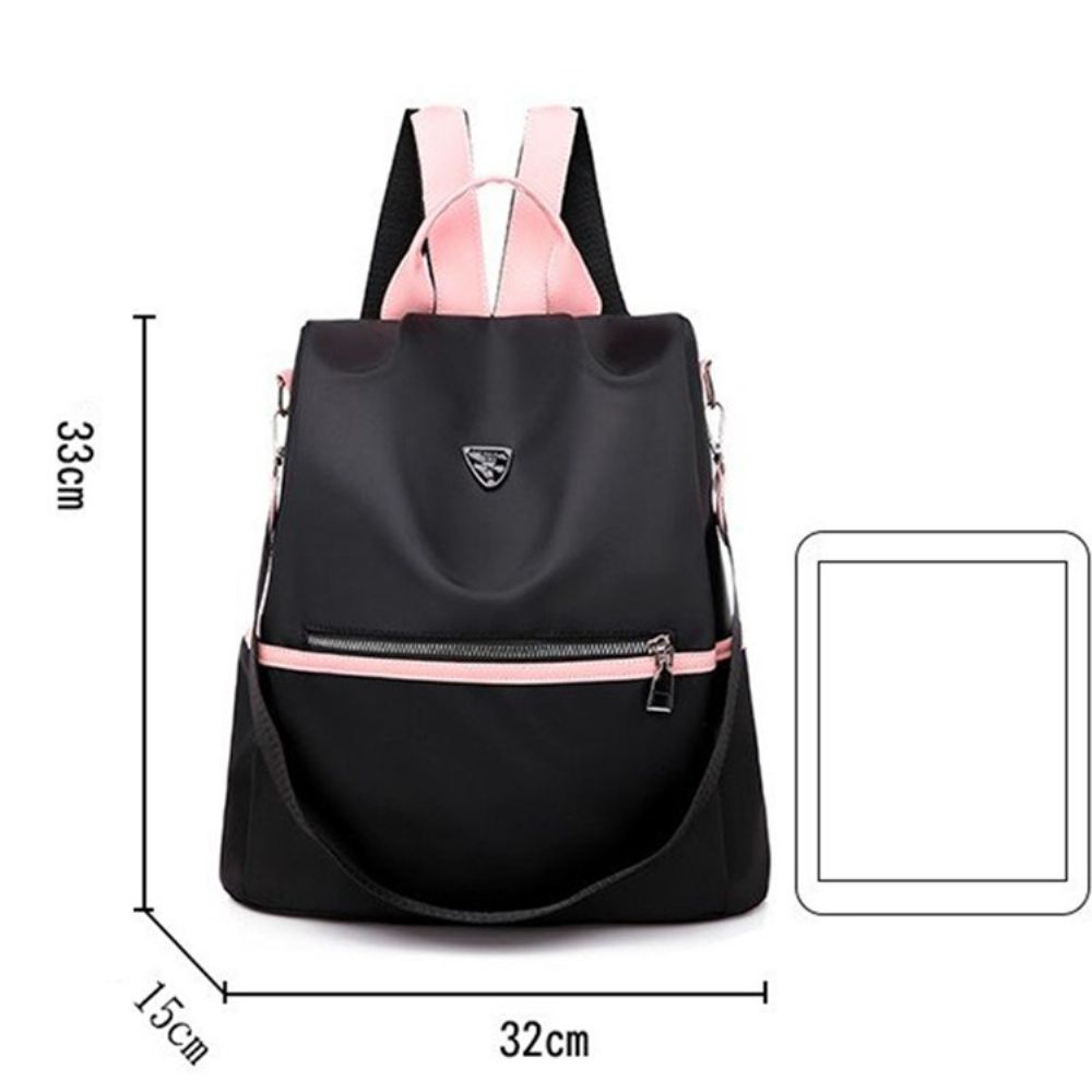 Mochila Oxford Color Block Preto