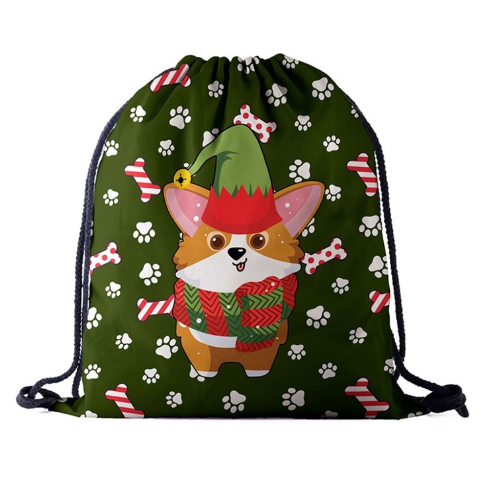 Mochilas De Natal Oxford Com Estampa