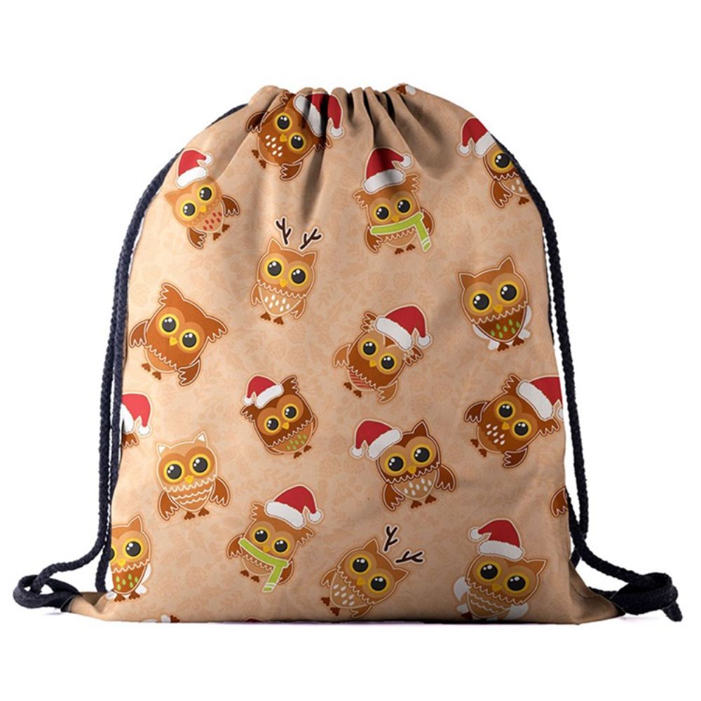 Mochilas De Natal Oxford Com Estampa