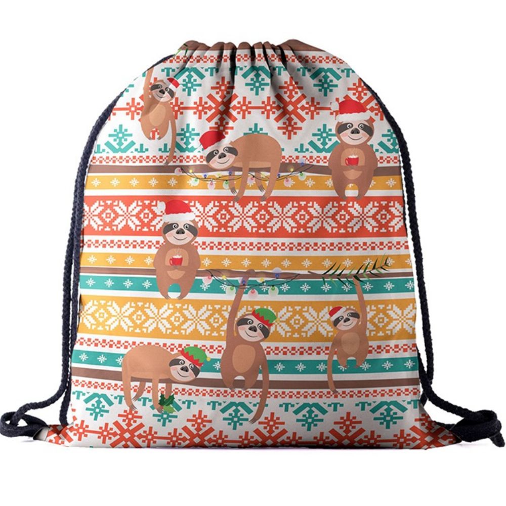 Mochilas De Natal Oxford Com Estampa