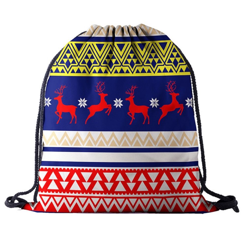 Mochilas De Natal Oxford Com Estampa