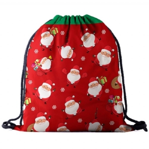 Mochilas De Natal Oxford Com Estampa